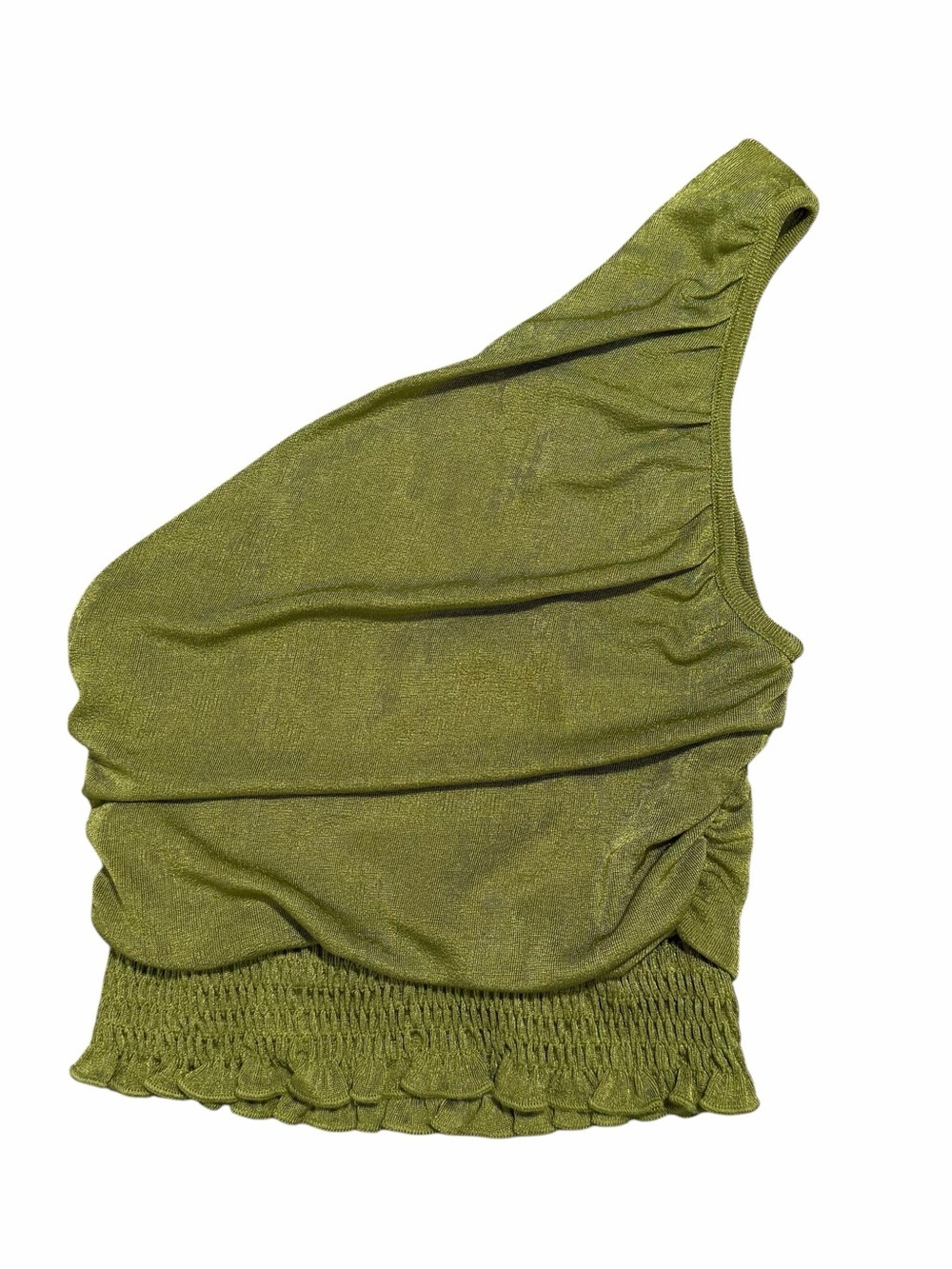 Princess Polly Green One-Shoulder Top - Picture 3 of 4